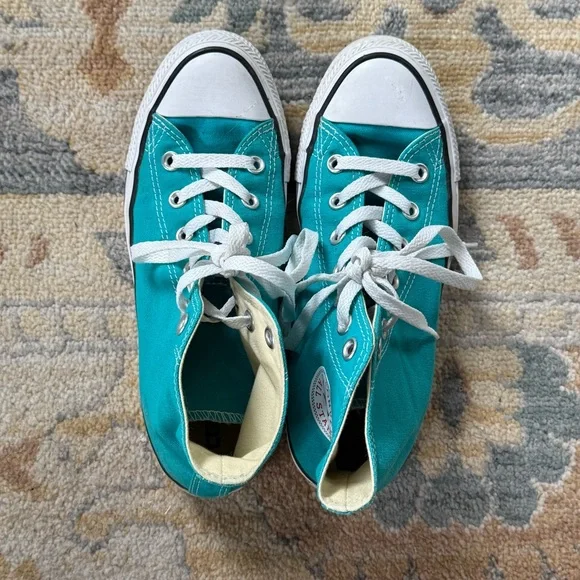 Converse high top sneakers, turquoise - Picture 6 of 10
